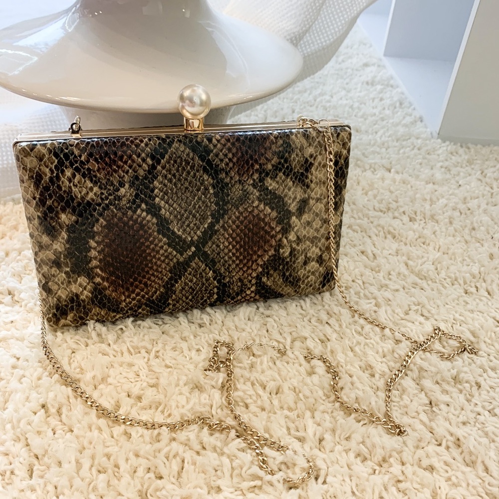 Snakeskin Mini Shoulder Bag